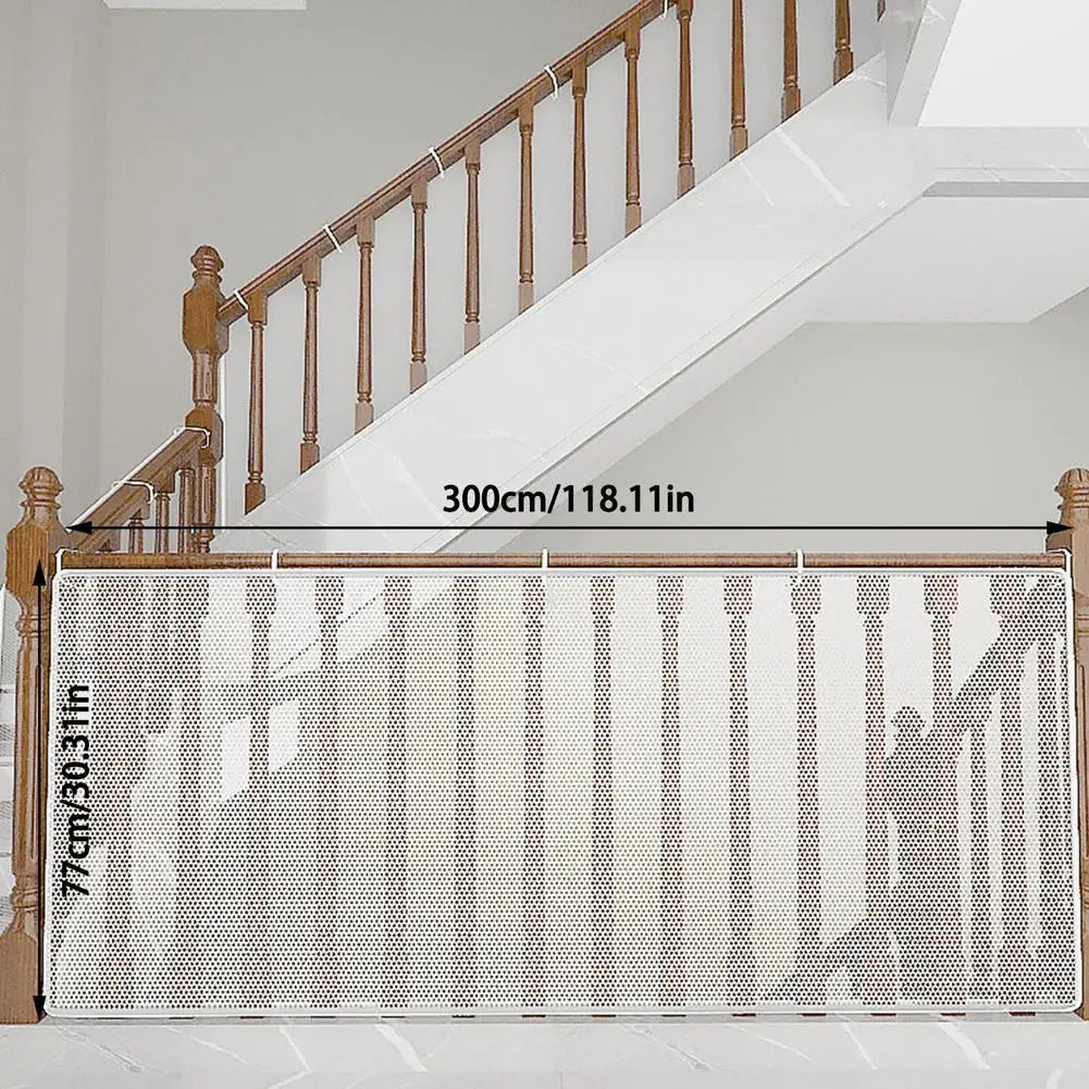 2–3m Thick Safety Rope Net – Balcony & Stair Fall Protection for Kids