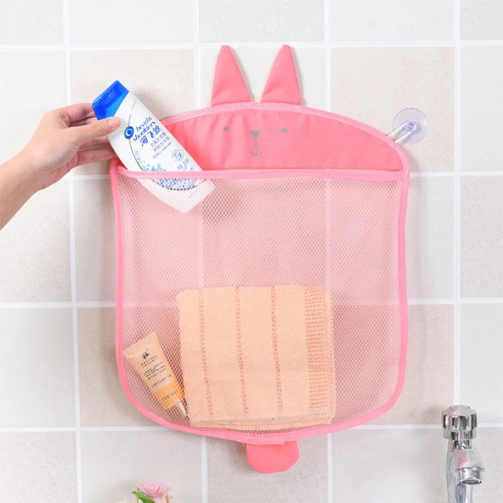 Kids Bathroom Toy Organizer – Mesh Bag for Bath & Sand Toys
