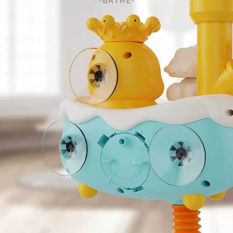 Jouet de bain pour bébé – Jeu d'eau avec un canard et un nuage mignons