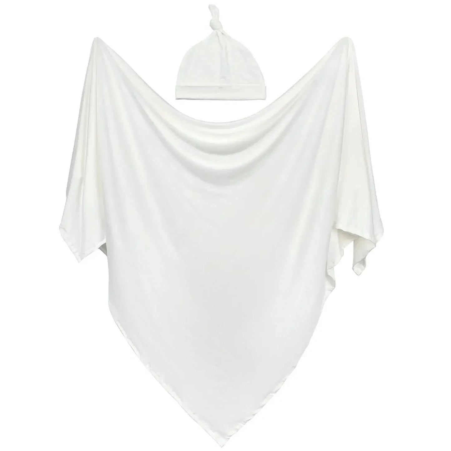 Ensemble couverture et bonnet d'emmaillotage pour nouveau-nés, adapté pour couvrir et envelopper les bébés, garçons et filles.