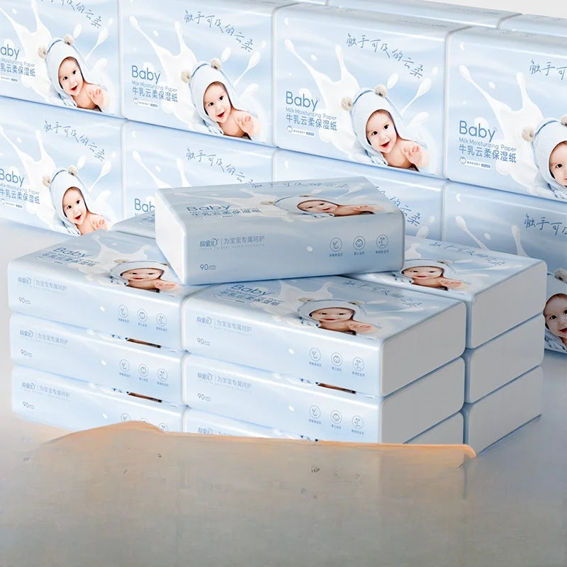 Ultra-Soft Baby Nose Wipes – Moisturizing Tissue for Newborns