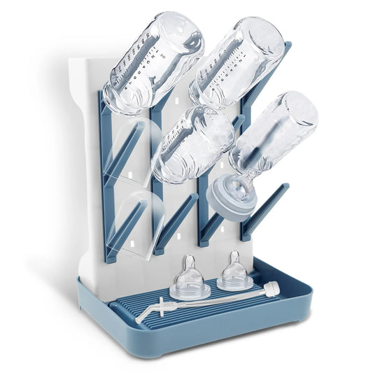 Baby Bottle Drying Rack Vertical Bottle Dryer Rack Holder Organizer Space Saving Standing Drying Rack for Baby Bottles and Cup