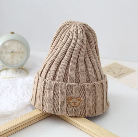 Cute Bear Cotton Knit Baby Beanie