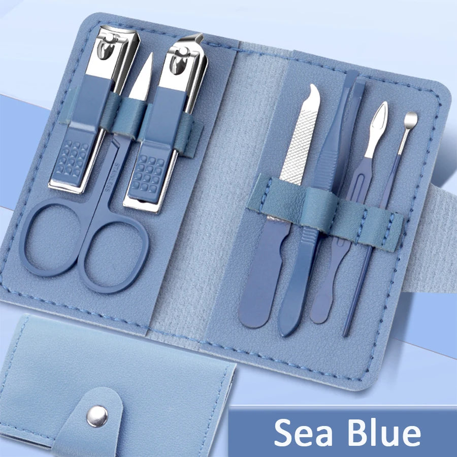 7-Piece Stainless Steel Nail Clipper Kit – Portable Manicure Tools