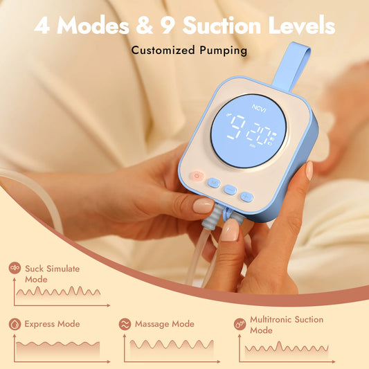 NCVI 2025 Hands Free Wearable Breast Pump,4 Modes 9 Levels