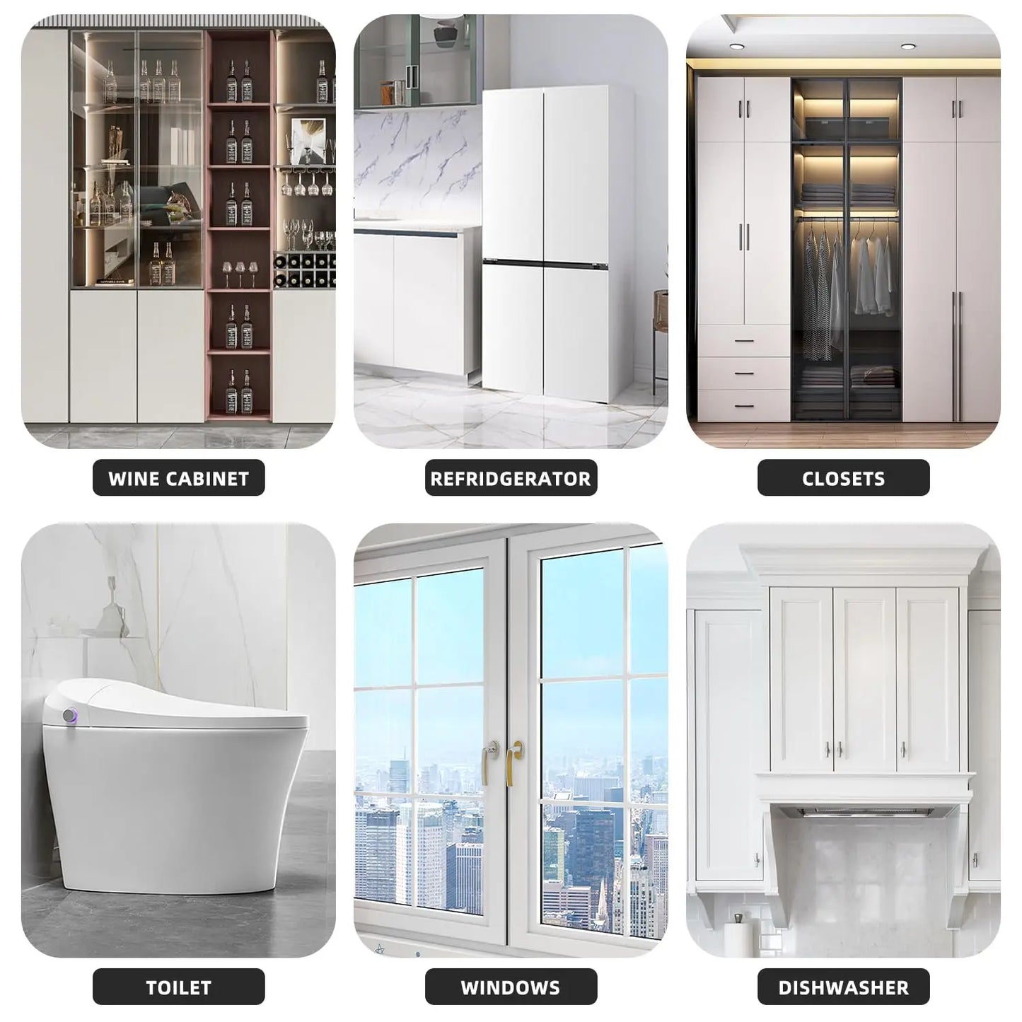 Refrigerator Safety Lock Silicone Wire Childproof Design