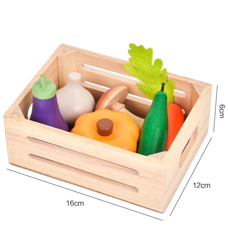 Wooden Dessert & Food Playset – Montessori Fun!