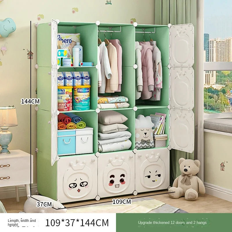 Modern Kids Wardrobe – Folding Plastic Closet & Storage