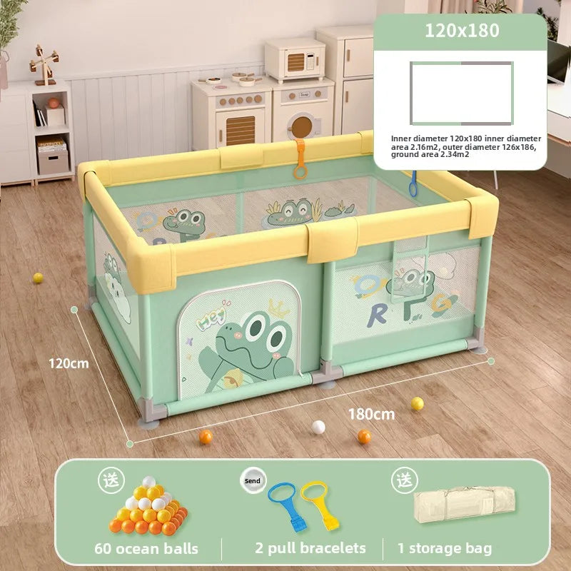 Parc pour bébé non toxique avec tapis d'éveil