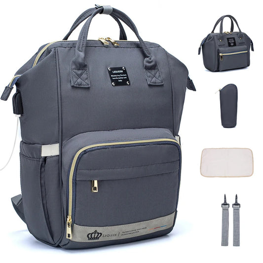 LEQUEEN 5-Piece Diaper Bag Set