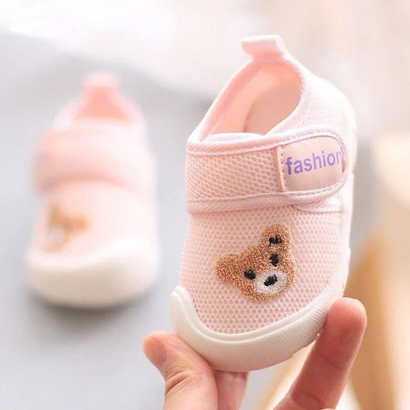 Baby Girls Boys Casual Shoes Breathable Mesh Children Sneakers Cartoon Kids Toddler Shoes Soft Sole Infant First Walkers Shoes