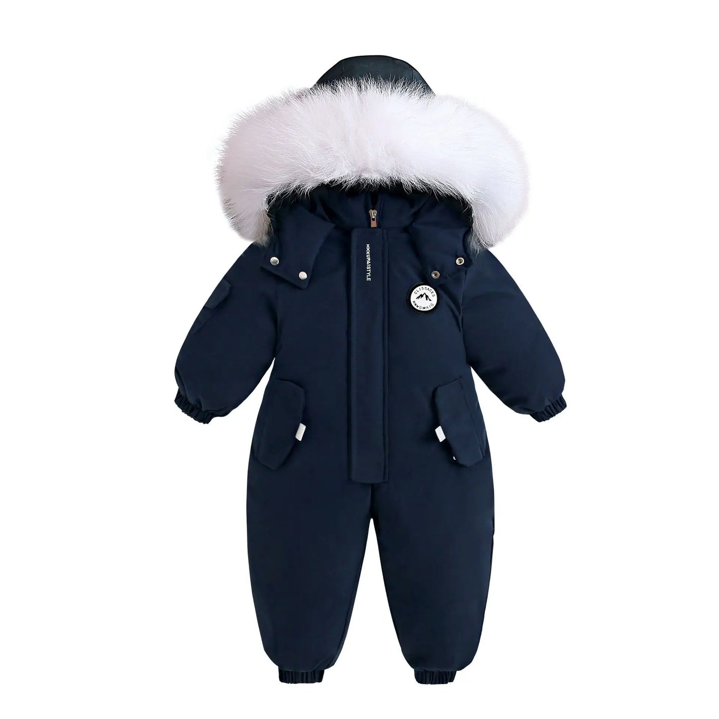 OLEKID -30 Degree Russia Winter Baby Jumpsuit Plus Velvet Baby Boy Overalls 1-5 Years Kids Toddler Girl Snowsuit Outerwear Coat