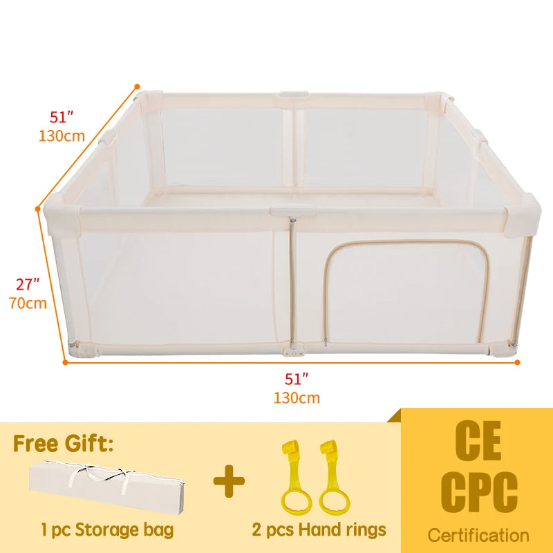 PANGDUBE Foldable Baby Playpen – Portable Activity Fence & Ball Pit