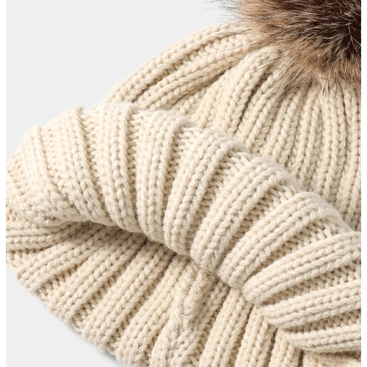 2-12 Year Children's Hat Scarf Set Baby Boy Autumn and Winter Girl Boy Fur Scarf Thickened Hat Spring and Autumn Warm