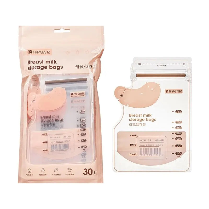 Anpei Breast Milk Storage Bags – Portable, Disposable, for Fridge & Freezer