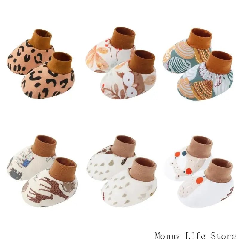 Newborns Cartoon Print Socks