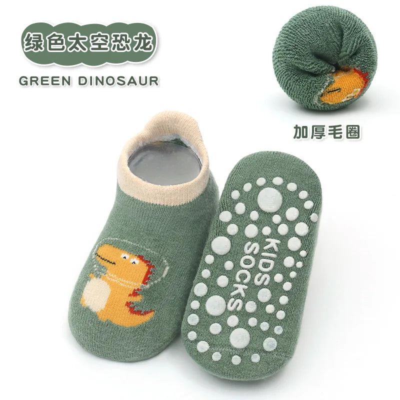 Cute Anti-Slip Baby Socks – Summer Animal Print
