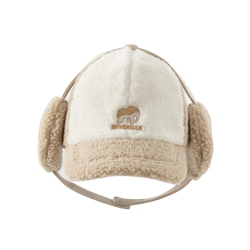 Dave Bella Baby Girl Winter Hat with Removable Earmuffs