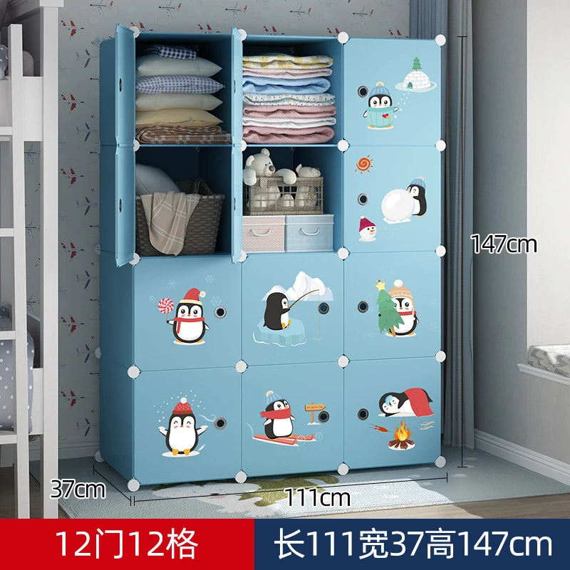 Baby Wardrobe Organizer – Sliding Door Cabinets for Kids