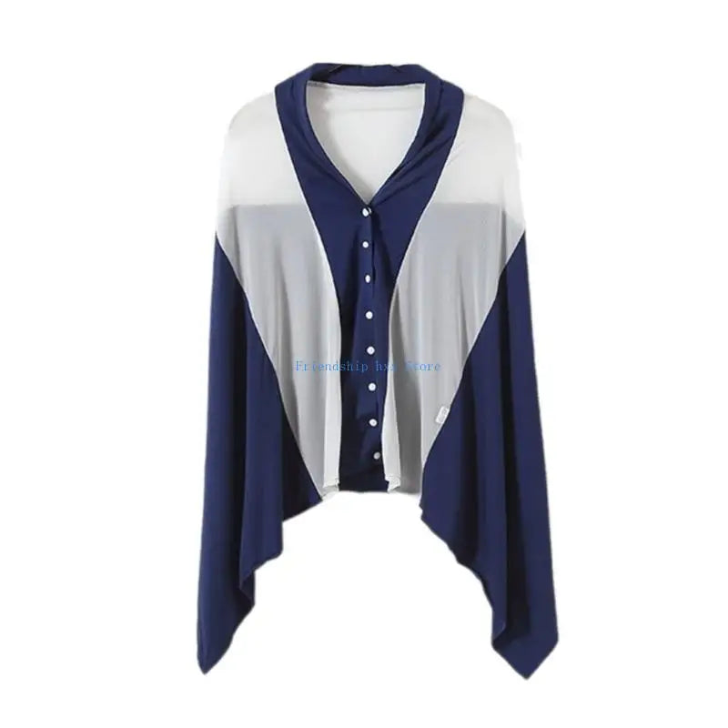 Pram Sunshade Nursing Cover – Soft & Breathable Shawl