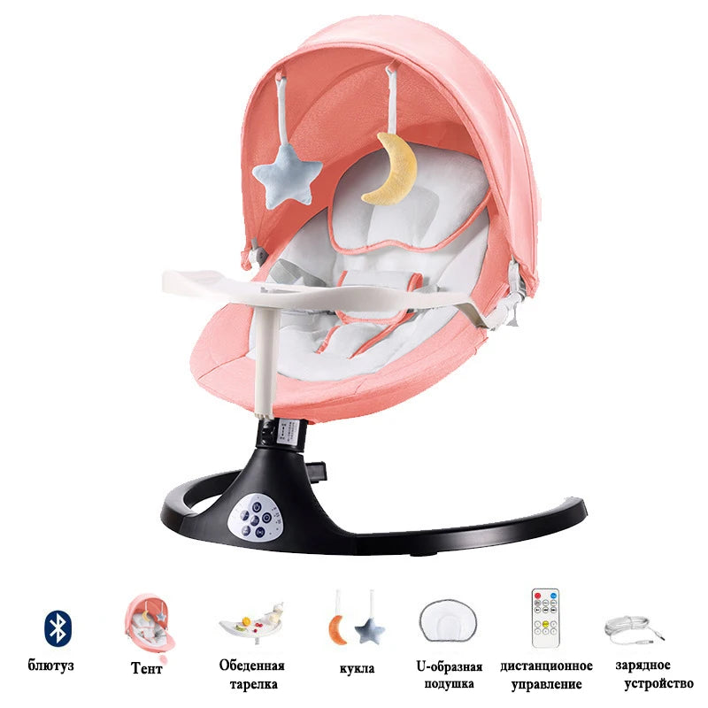 Smart Baby Rocking Chair Electric Remote Control Rocking Chair Multifunctional Comfort
