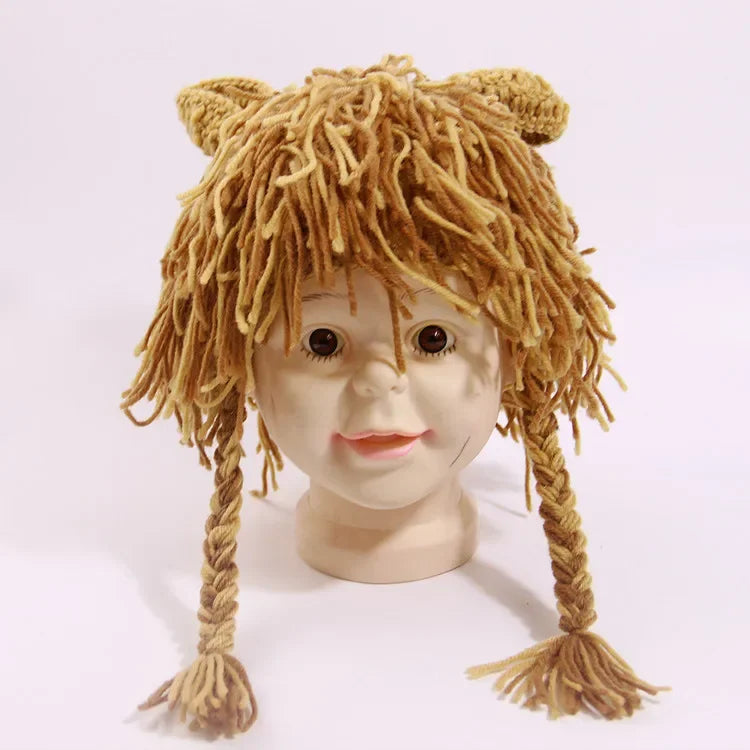 Baby Lion Wig Knit Hat