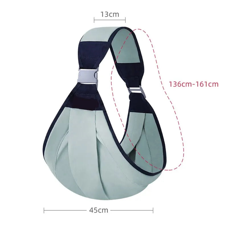 Ergonomic Green Baby Sling Carrier – Safe & Comfortable