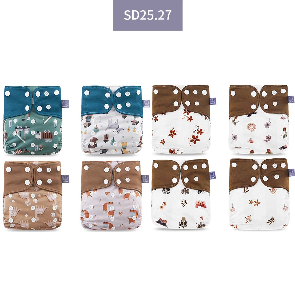 Elinfant 8-Piece Cloth Diaper Set