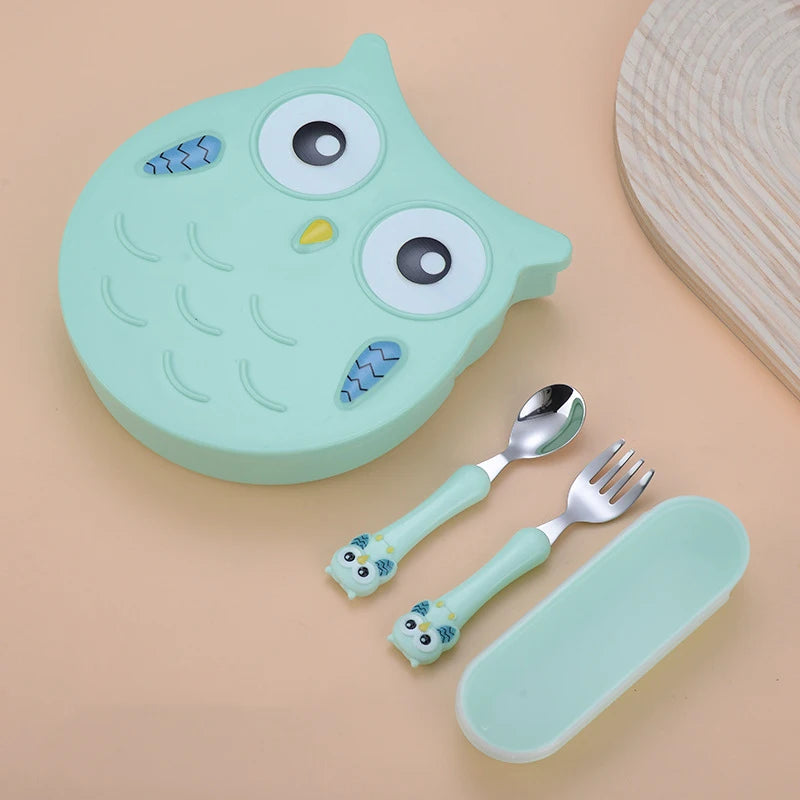 Baby Feeding Essentials – Cute Doll Design Stainless Steel Cutlery