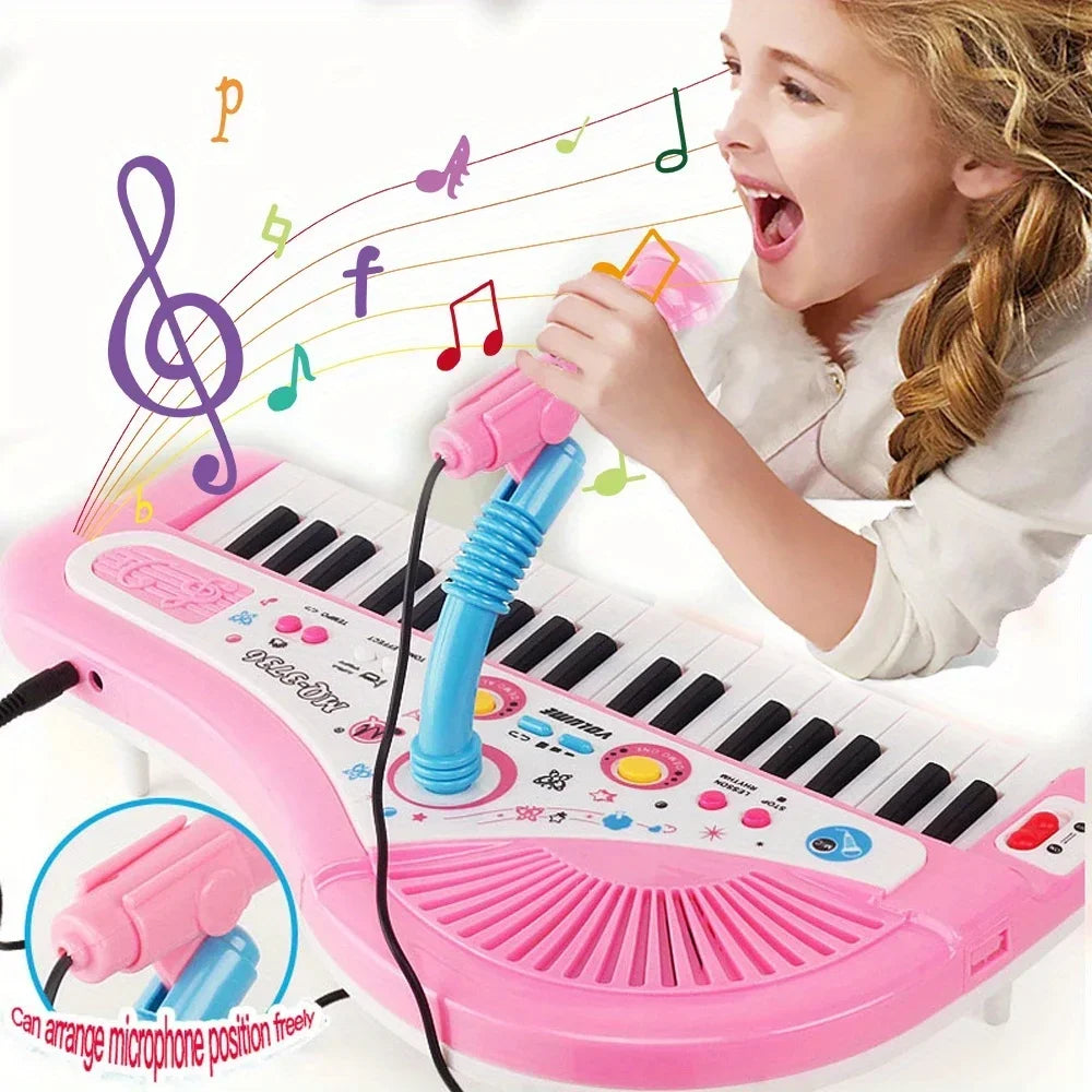 Kids’ 37-Key Piano – Sing & Play Together!