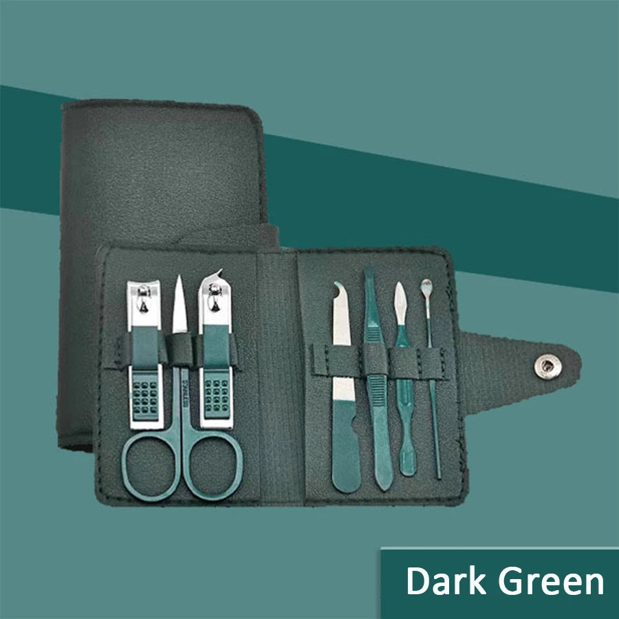 7-Piece Stainless Steel Nail Clipper Kit – Portable Manicure Tools