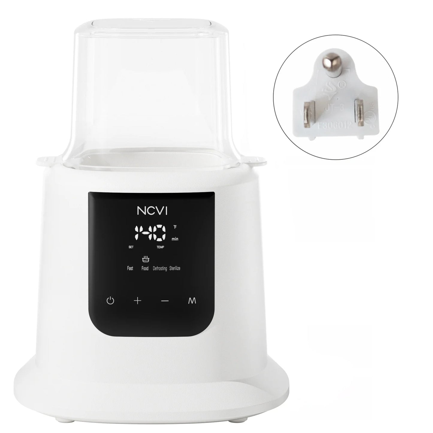 NCVI Bottle Warmer & Sterilizer | Rapid Heating with LCD Display & Timer