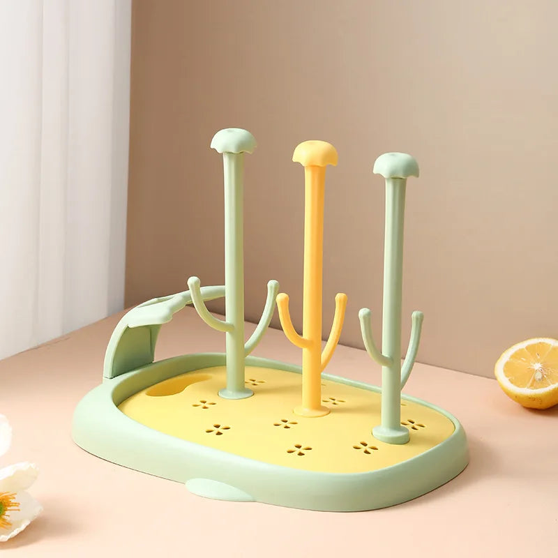 Baby Bottle Drying Rack – Nipple & Bottle Holder Organizer