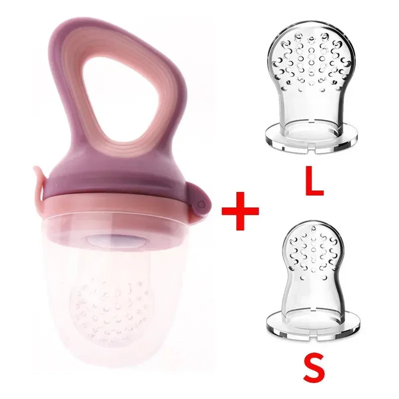 Sucette d'alimentation pour bébé avec tétine à fruits – Sucette de dentition en silicone sans BPA