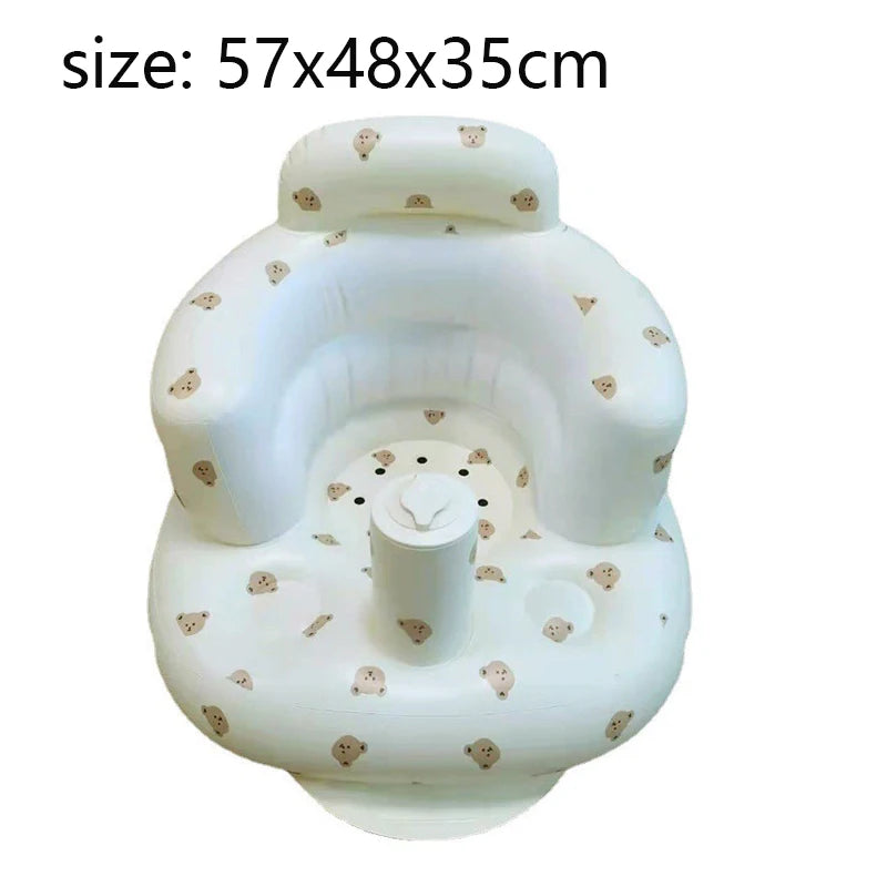 Siège bébé gonflable – Pompe à air intégrée, chaise de sol d'apprentissage de la position assise