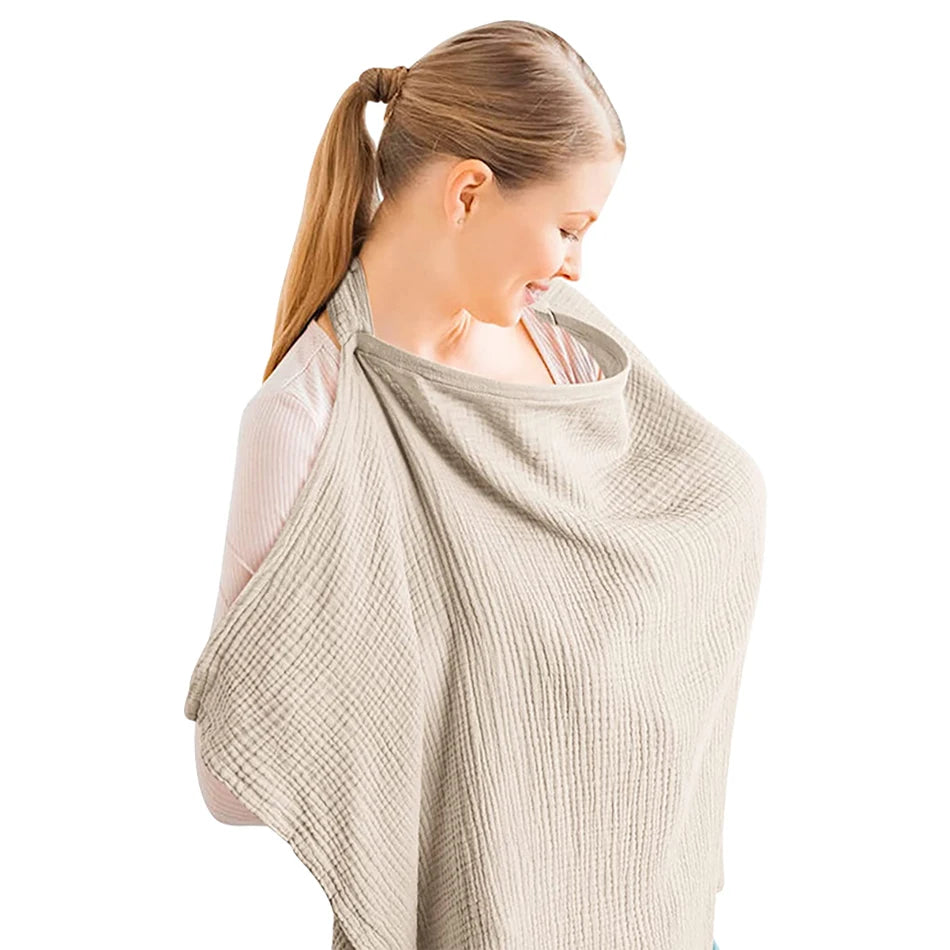 Summer Breastfeeding Apron – Adjustable Nursing Privacy Shawl”