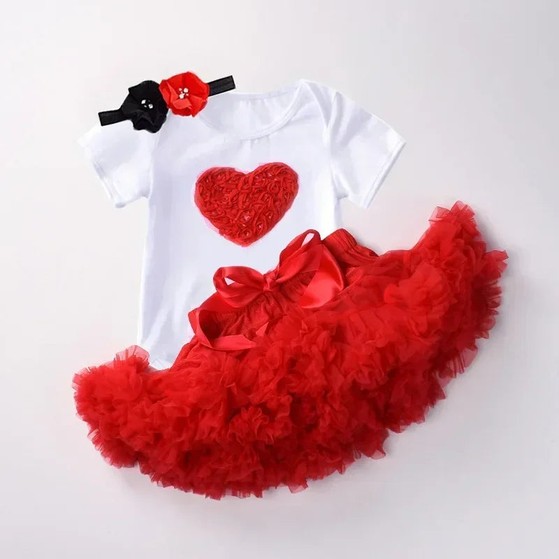 Baby Girl Birthday Set – Tutu Skirt & Headband for 1Y+