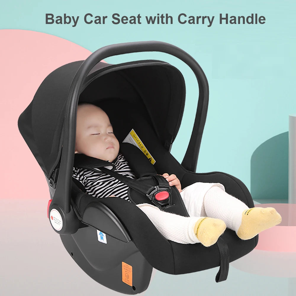 Infant Car Seat with Adjustable Canopy & Handle