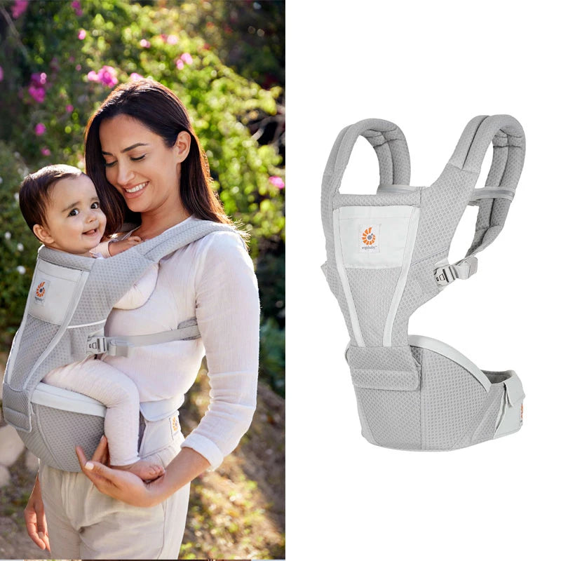 Ergobaby Breathable Mesh Baby Carrier – All Carry Positions (7–45 lbs)
