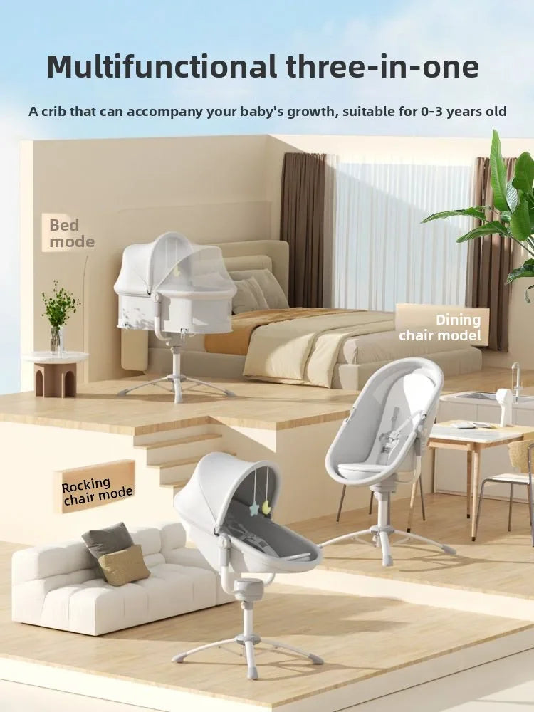 Multifunction Baby Bed – Electric Rocker & Basket