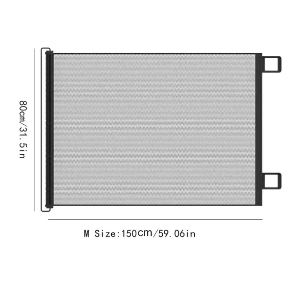 Barrière de sécurité rétractable sans perçage pour enfants et animaux domestiques