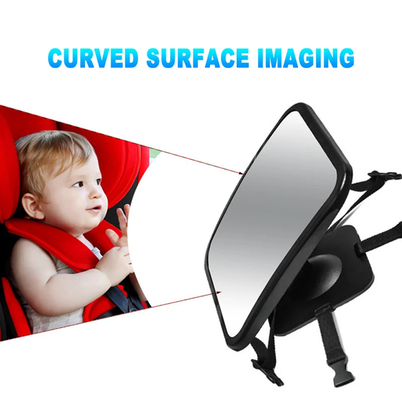 Kids Rear Seat Mirror | 360° Rotatable Baby Safety Monitor