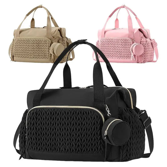 Large Mommy Tote Diaper Bag – With Pacifier Case & Travel Accessories