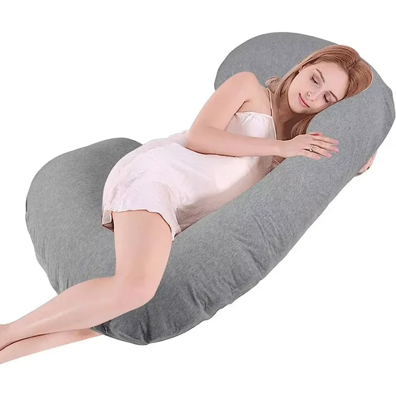 Coussin de grossesse et d'allaitement en forme de U Minky – Soutien complet pendant la maternité