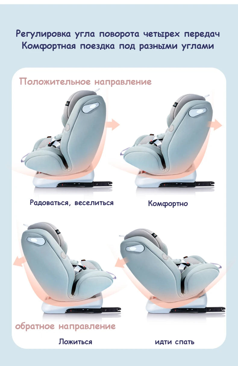 Carmin Child Car Safety Seat. Lying Adjustable Car Child 0-1 Years Old Baby ISOFIX Hard Interface Free Shipping