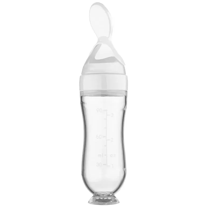 Baby Feeding Bottle With Spoon Rice Cereal Bottle Spoon Milk Bottle Baby Training Feeder Food Supplement Food Spoon Baby Bottles