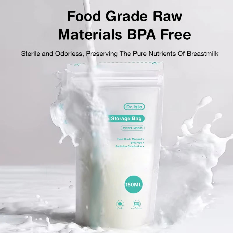 10/30/100pcs 150ml Breast Milk Storage Bag Disposable Big Capacity Frozen Milk Storage Bag Bpa Free Breast Milk Storage Products