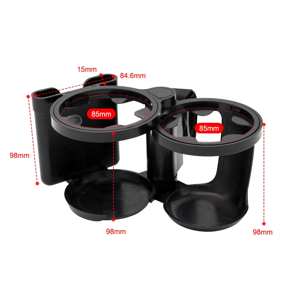 Stroller Cup Holder Phone Support Milk Bottle Drink Cup Holder Conversion 2 Cups For Universal Pram Baby Stroller Accessories