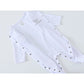 4PCS/lot White Baby Clothes Set Boys Roupa de bebes Baby Girls Clothing Plain Baby Clothing Sets Rompers Newborn Cotton 0-9M