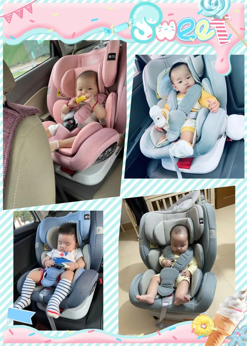 Carmin Child Car Safety Seat. Lying Adjustable Car Child 0-1 Years Old Baby ISOFIX Hard Interface Free Shipping